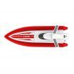 2.4G RC Boat High Speed Racing Rowing Waterproof Rechargeable Vehicles Models Electric Radio One Battery Red