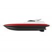 2.4G RC Boat High Speed Racing Rowing Waterproof Rechargeable Vehicles Models Electric Radio One Battery Red