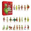 Calendar 2023-24 Pieces Cute Cartoon Elf Doll Surprise Gift,Christmas Countdown Calendar for Children and Adults (A)