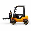 Kids Electric Forklift RC Car Ride On Toy Vehicle Off Road Truck 12V Battery with Parental Remote Control Liftable Forks Pallet Light MP3 Black