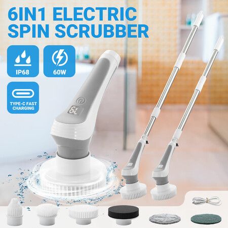 Sonic Scrubber Electric Cleaning Brush Ultrasonic Dust Cleaner Kitchen  Supplies