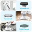 6 In 1 Electric Spin Scrubber Cleaning Kitchen Brush Machine 60W With LED Screen Power Shower Cordless Cleaner IP68