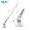 6 In 1 Electric Spin Scrubber Cleaning Kitchen Brush Machine 60W With LED Screen Power Shower Cordless Cleaner IP68