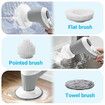 6 In 1 Electric Spin Scrubber Cleaning Brush Kitchen Machine 60W With LED Screen Power Shower Cordless Cleaner IP68