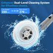 6 In 1 Electric Spin Scrubber Cleaning Brush Kitchen Machine 60W With LED Screen Power Shower Cordless Cleaner IP68