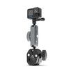 Handlebar Clamp Mount, Motorcycle Bike Pole Mount with Flexible 360 Ball Head Compatible with GoPro Hero