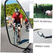 Rear View Mirror 2pcs Bicycle Mirror Foldable Mirror Motorcycle Mirrors for Handlebars Motorcycle Rear View Mirror