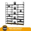 9 Tier Shoe Rack Storage Organiser 50 Pairs Shoes Shelving Entryway Closet Cabinet Display Space Saving Corner Shelf DIY Metal Stackable Hook