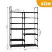 Shoe Rack 7 Tiers Storage Shelving 30 Pairs Shoes Boots Organiser Entryway Closet Cabinet DIY Display Stand Shelves Space Saving Unit Metal