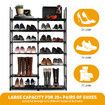 Shoe Rack 7 Tiers Storage Shelving 30 Pairs Shoes Boots Organiser Entryway Closet Cabinet DIY Display Stand Shelves Space Saving Unit Metal