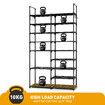 9 Tiers Metal Shoe Rack Storage Organiser Shelving 40 Pairs Shoes Cabinet Display Shelves DIY Corner Stand Closet Entryway Hallway Cloakroom