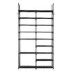 9 Tiers Metal Shoe Rack Storage Organiser Shelving 40 Pairs Shoes Cabinet Display Shelves DIY Corner Stand Closet Entryway Hallway Cloakroom