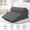 Wedge Pillow Triangle Bed Cushion Memory Foam Cooling Gel Neck Back Head Support Leg Elevation Raiser Sleep Pregnancy Cotton Cover Adjustable