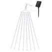 LED Solar Meteor Shower Rain Drop String White Lights Xmas Falling Star Tree Decor Night Outdoor Christmas Garden Waterproof