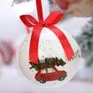 Merry Christmas, Holiday Ball Ornament Tree Ornament, One 2.8 Inch Multi-style Holiday Light Bulb Ornament Holiday Tree Ornament