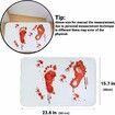 Halloween Bath Bloody Footprint, Operazone Printed Blood Footprint Prank Blood Rug 40 x 60 CM