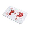 Halloween Bath Bloody Footprint, Operazone Printed Blood Footprint Prank Blood Rug 40 x 60 CM