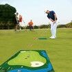 Chipping Golf Practice Mats Golf Game Training Mat Indoor Outdoor Games for Adults Family Kids (golf clubs are not included)