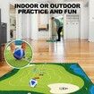 Chipping Golf Practice Mats Golf Game Training Mat Indoor Outdoor Games for Adults Family Kids (golf clubs are not included)