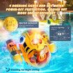 RC Boat Remote Control High Speed Sumbarine Spray and Light Powerboat Twin Propeller Speedboat Children's Day Gifts Summer Toys Color Yellow