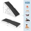 Foldable Dog Stairs Pet Ramp Height Adjustable Ladder for Bed Sofa Car Puppy Steps Doggy Climbing SUV Truck Outdoor Travel Pine Wood