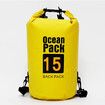 15L Waterproof Dry Bag Back Pack Sack Rafting Canoing Boating Water Resistance Yellow