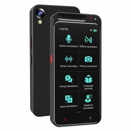 AI Language Translators,ChatGPT Instant Translator,Portable Translator Device with 138 Languages & 4.1" Touch Screen,Smart Voice Photo Translator Real Time,Offline Online Translation for Travel