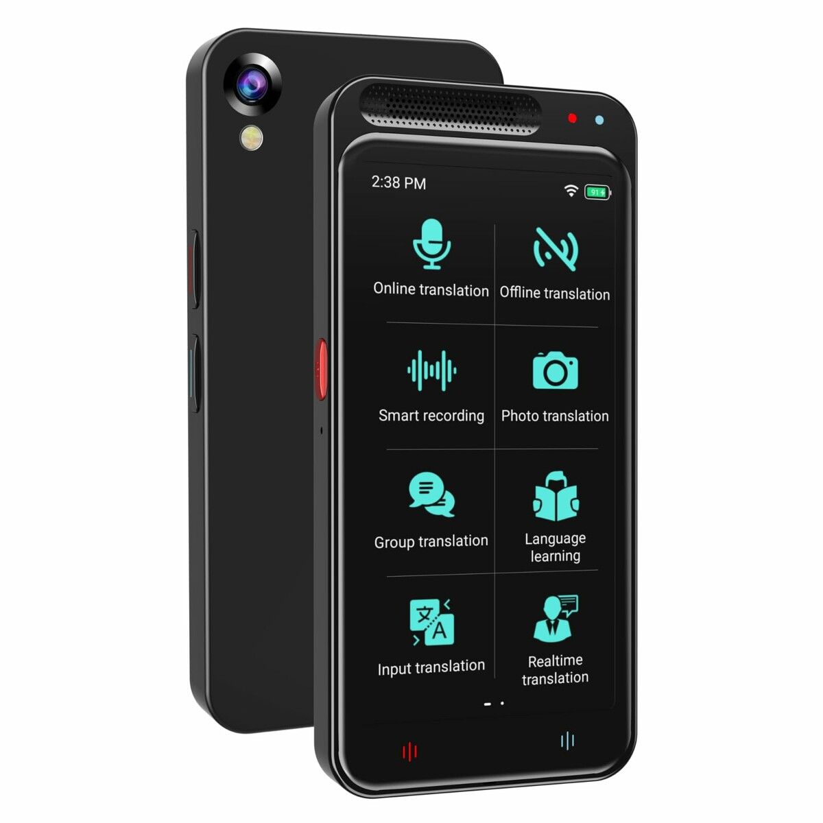 AI Language Translators,ChatGPT Instant Translator,Portable Translator Device with 138 Languages & 4.1" Touch Screen,Smart Voice Photo Translator Real Time,Offline Online Translation for Travel