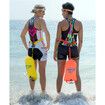 Wave Swim Buoy for Open Water Swimmers and Triathletes, Light and Visible Float for Safe Training and Racing