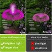 3pcs Solar Garden Lights Outdoor Decorative Waterproof Changing Flower Lights Stake  Yard Pathway Patio Lawn Party Wedding Christmas Xmas Decorations