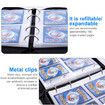 Card Binder for Pokemon Cards, 4-Pocket Portable Card Collector Album Holder Book Fits 400 Cards with 50 Removable Sleeves
