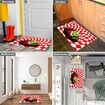 3D Christmas Illusion Decoration Doormat Christmas Decoration Anti-Slip Doormat for Front Door Bathroom Kitchen(50*80cm)