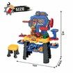 Kids Workbench Tool Bench Construction Toy Set 181pcs Educational Builder Pretend Role Play Gift for Children Toddlers boys