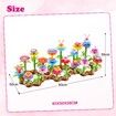 Flower Garden Building Toy Set 104pcs Learning Builder Art Craft DIY Bouquet Gift Birthday for Kids for 3 Year Olds