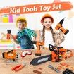 5-in-1 Kids Tool Set Toys Construction Kit Hardware Flashlight Electric Drill Pretend Play Toddler