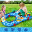 Water Way Toys 39 PCS DIY Play Table Building Blocks Aquaplay Park Canal Set Pool Summer Outdoor Beach Activity Kids