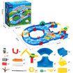 Water Way Toys 39 PCS DIY Play Table Building Blocks Aquaplay Park Canal Set Pool Summer Outdoor Beach Activity Kids