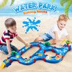 Water Way Toys 76 PCS DIY Play Table Building Blocks Aquaplay Park Canal Set Pool Summer Outdoor Beach Activity Kids