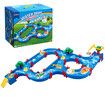 Water Way Toys 76 PCS DIY Play Table Building Blocks Aquaplay Park Canal Set Pool Summer Outdoor Beach Activity Kids