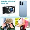 48MP Point and Shoot Digital Camera with Macro Mode,1080P HD Compact Digital Camera with Flash 16x Zoom Anti Shake 2.88 inch IPS Screen Small Digital Camera 32GB SD Card for Teens Kids Seniors (Black)