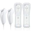 Wii Remote with Nunchuck,Wii Controller with Nunchuck,Compatible with Nintendo Wii/Wii U (2 Pack,white)