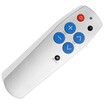 Big Button TV Remote Control - Easy to Use and Set Up - Universal - Basic Television Remote Control - Dementia Friendly Gifts (Silver)