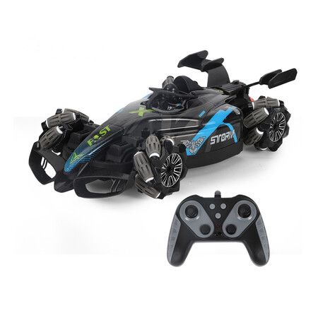 Remote Control Stunt Car with Lights and Fine Fog, Four-Wheel Drive RC Stunt Vehicle with Music, Toy Car for Kids, Birthday, Halloween for Boys