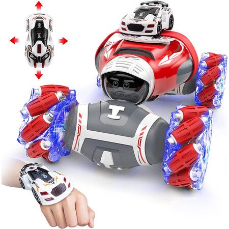 Gesture Control Rc Stunt Car, Double-Sided 360° Rotating Doll Racing Crawler, 4WD Toy Car for Transforming All Terrain