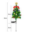 Solar Christmas Tree Outdoor, 2 Packs 30 Inch Solar Christmas Decorations Outdoor Yard Xmas Pathway Christmas Trees