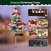 2pcs Solar Christmas Tree Outdoor Solar Christmas Decorations Outdoor Yard Xmas Pathway Christmas Trees Sidewalk Driveway Walkway