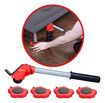 5pcs New Heavy Duty Furniture Lifter Transport Tool Furniture Mover set 4 Sliders 1 Wheel Bar for Lifting Moving Furniture Helper