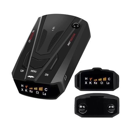 Radar Detector for Cars with Voice Speed Prompt, 360 Degree Detection，Vehicle Speed Alarm System