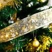 10M 100 LED Christmas Ribbon Lights - Colored Xmas Lighted Ribbon for Christmas Tree Decorations and Holiday Bow Fairy String Lights