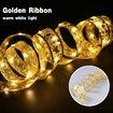 10M 100 LED Christmas Ribbon Lights - Colored Xmas Lighted Ribbon for Christmas Tree Decorations and Holiday Bow Fairy String Lights